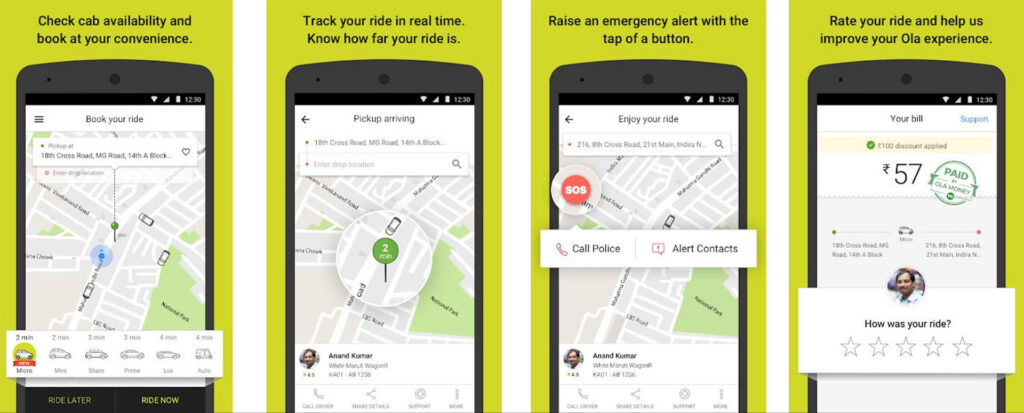 Ola Cabs Streamlined Application