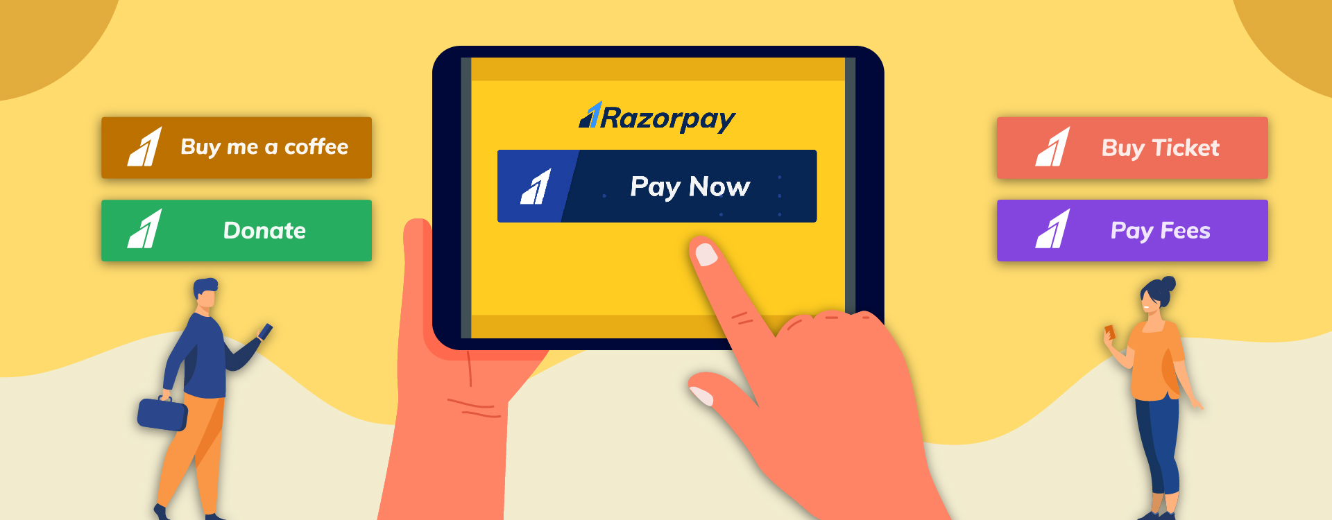 The payment buttons from Razorpay helps to monetize any blog or website.