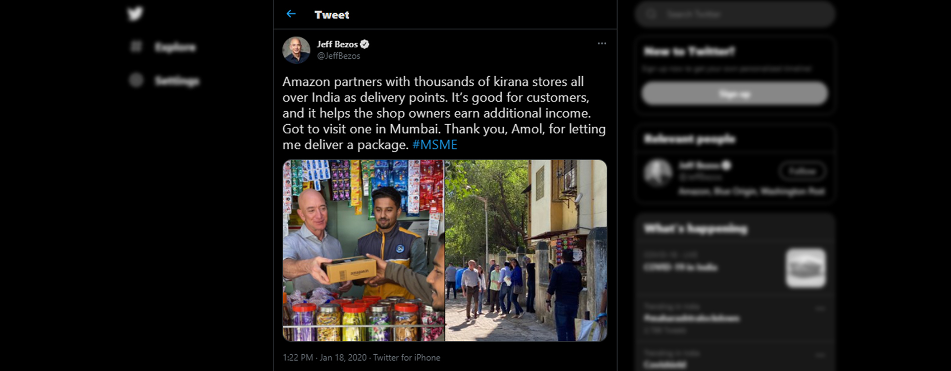 Amazon India- Jeff Bezos- Local Stores- KIrana Stores- India