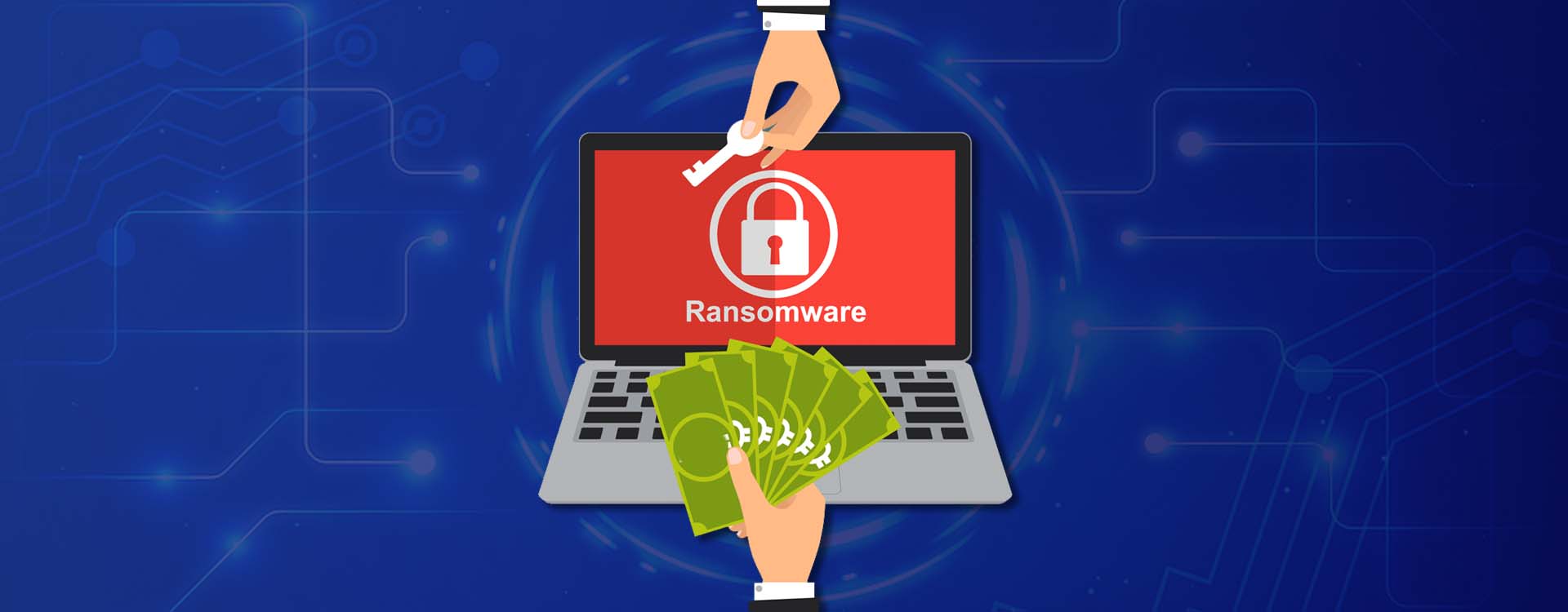 Ransomware attacks locks the vital data of an organisation and ask for ransom in return to life the locks.