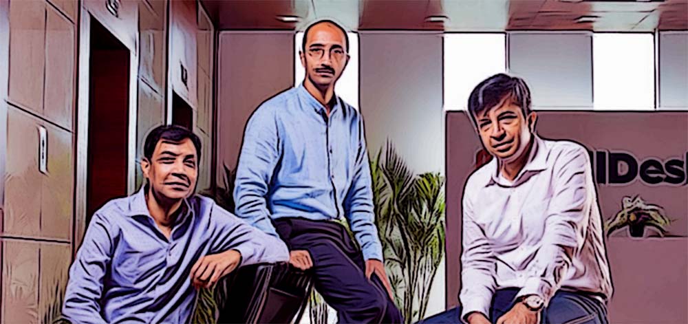 BillDesk Founders: M.N. Srinivasu, Ajay Kaushal and Karthik Ganapathy