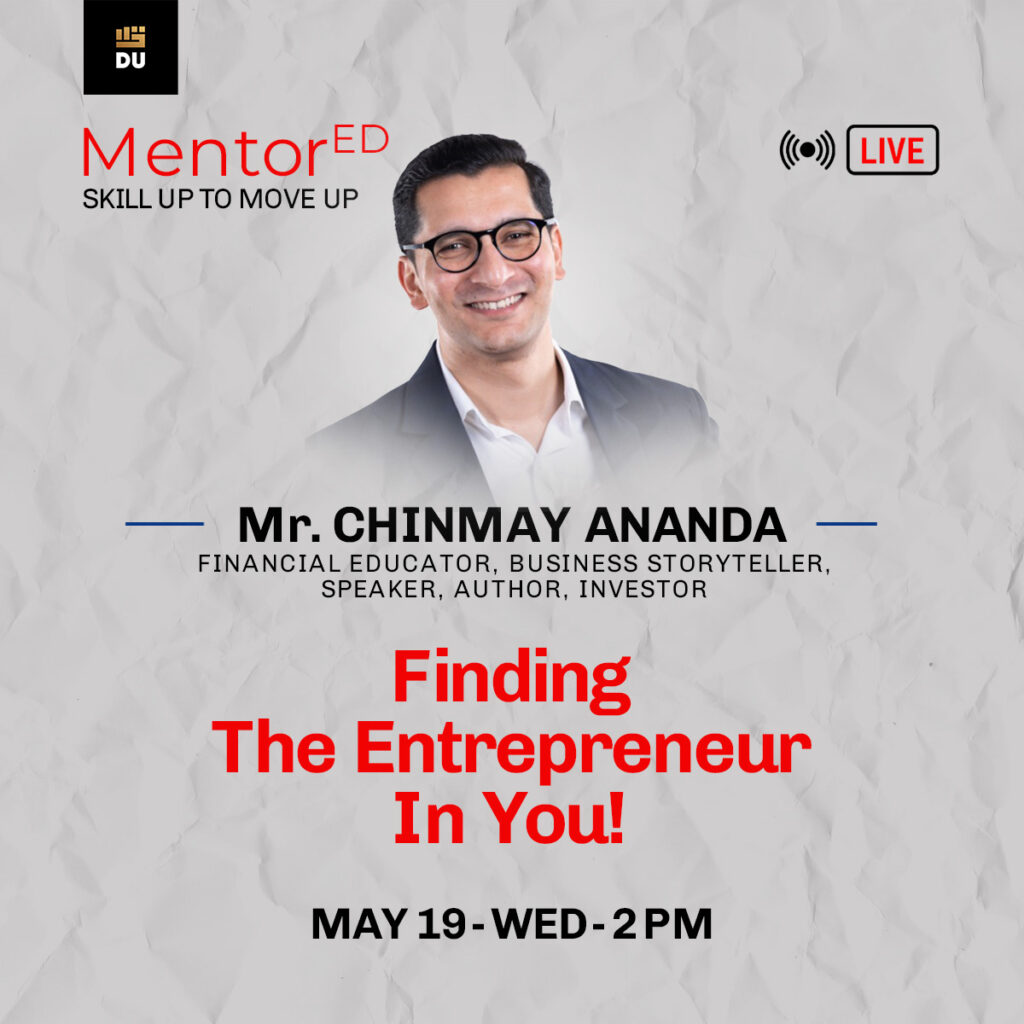 Finding the Entrepreneur in You with Chinmay Ananda