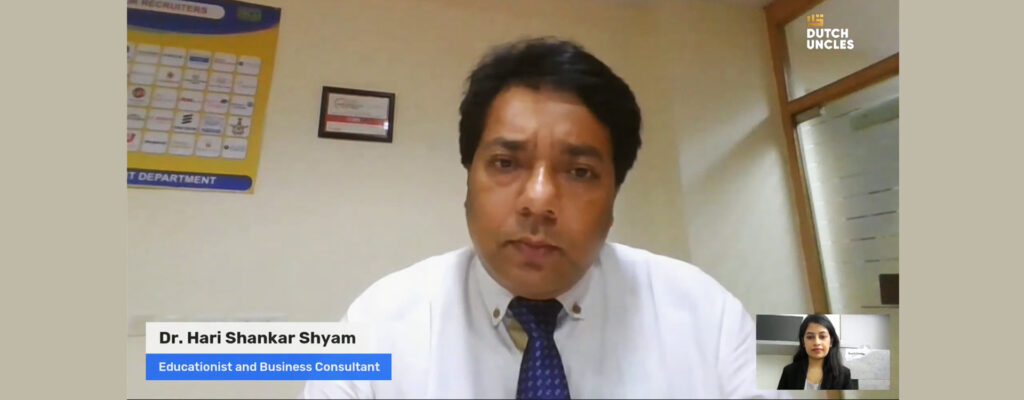 Dr. Hari Shankar Shyam in weekly live workshop- MentorED
