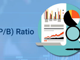 P/B ratio is the ratio between market capitalisation and book values of assets.